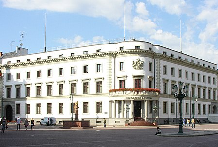 Wiesbaden Landtag Hessen im Stadtschloß Wiesbaden am Schloßplatz - Foto Wolfgang Pehlemann Wiesbaden DSCN1417.jpg