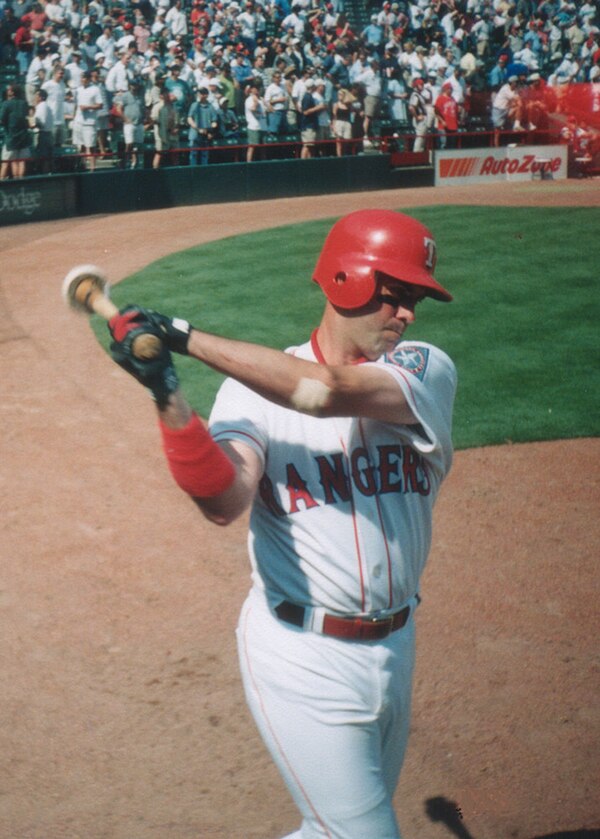 Will Clark on-deck during 1997 MLB season