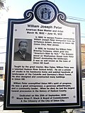 Miniatuur voor Bestand:William Peter historical marker-Hudson Ave &amp; Peter Street-Union City.jpg