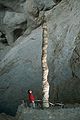 Сталагмит «Ведьмин палец» в Карлсбадской пещере, США