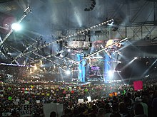 An attendance record setting 80,103 fans at Ford Field for WrestleMania 23 Wrestlemania23 17.jpg