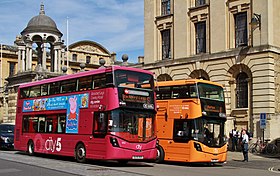 Oxford otobüs şirketi illüstrasyon
