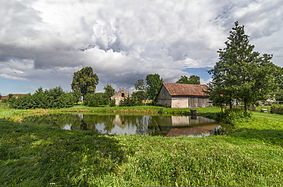 Polski: Wysoka Dąbrowa, gmina Kolno. English: Wysoka Dąbrowa village in Poland.