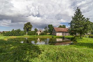 Wysoka Dąbrowa Village in Warmian-Masurian, Poland