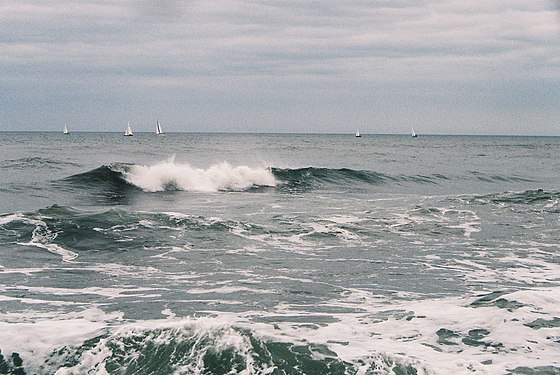 Yacht racing off the south coast of England