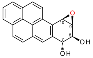 (+)-Benzo(<i>a</i>)pyrene-7,8-dihydrodiol-9,10-epoxide Cancer-causing agent derived from tobacco smoke