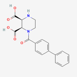 (2R,3S)-1-(4-phenylbenzoyl)piperazine-2,3-dicarboxylic acid