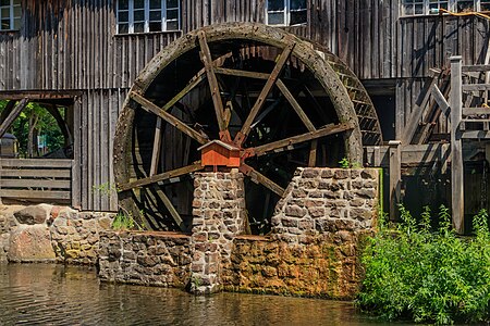 Water wheel Sawmill from Moosch Écomusée d’Alsace Ungersheim France