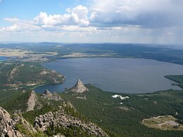 Панорама на посёлок Боровое и озеро Боровое.JPG