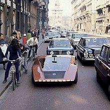 In Milan, 1970 1970 Milano Lancia Stratos Zero im trafik.jpg