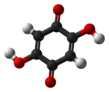 Ball-and-stick model of 2,5-dihydroxy-1,4-benzoquinone 2,5-dihydroxy-1,4-benzoquinone-3D-balls.png