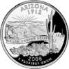 アリゾナ州25セント硬貨