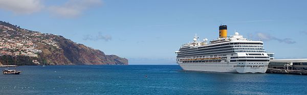 Port and boats of Funchal, Madeira, Portugal.