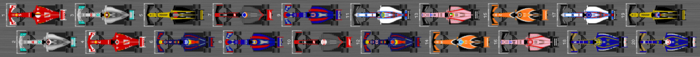 Diagram over resultaterne af den tredje gratis træningssession i den australske Grand Prix 2017