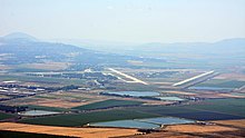 Ramat David Airbase 2019, as seen from Mount Carmel