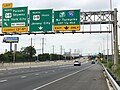 File:2020-07-24 17 16 47 View north along U.S. Route 1 and U.S. Route 9 at exit for U.S. Route 1-U.S. Route 9 Truck NORTH-Interstate 95-New Jersey Turnpike (Jersey City) in Newark, Essex County, New Jersey.jpg