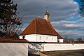 * Nomination The chapel St. Jakob in Hochmutting. In front of it is the churchyard wall --FlocciNivis 21:10, 20 October 2022 (UTC) * Promotion  Comment Light is may be a bit too harsh, and there are few CAs. --Sebring12Hrs 06:43, 24 October 2022 (UTC)  Done Thank you for the feedback --FlocciNivis 17:09, 24 October 2022 (UTC)  Support It's better now. --Sebring12Hrs 08:09, 27 October 2022 (UTC)