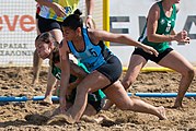 Deutsch: Beachhandball Weltmeisterschaften 2022; Tag 3: 23. Juli 2022 – Frauen, Hauptrunde, Uruguay-Deutschland 0:2 (12:22, 14:24) English: 2022 Beach handball World Championships; Day 3: 23 July – Women Main Round – Uruguay-Germany 0:2 (12:22, 14:24)