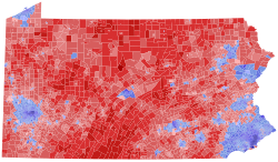 2022 Pennsylvania Governor Precinct Map.svg