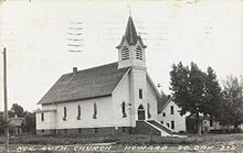 Norwegian Lutheran Church in Howard. 279. Nor. Luth. Church Howard So. Dak - no-nb digifoto 20151015 00149 blds 07520.jpg