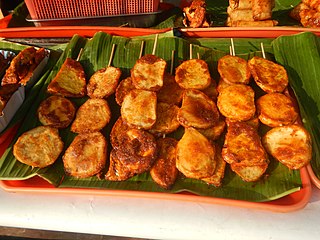 <span class="mw-page-title-main">Camote cue</span> Popular snack food in the Philippines