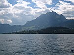 View of Pilatus from Lake Lucerne