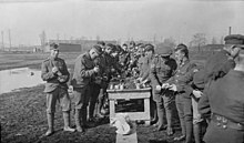 Members of the 92nd Battalion making bombs, Toronto, Ontario 92ndBattalionCEFMakingBombsMarch1916.jpg