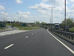 A14 at junction 3 - geograph.org.uk - 1818511.jpg