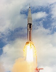 A Saturn IB (AS-202) liftoff from LC-34