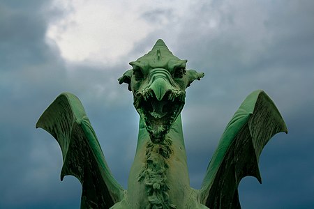 A dragon on the Dragon Bridge in Ljubljana Author: Bob Ramsak