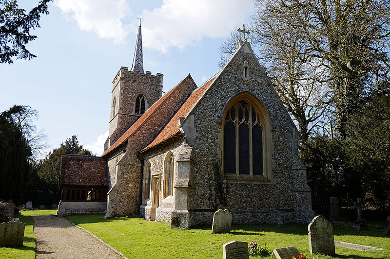 File:Abbess Roding - St Edmund's Church - Essex England - church from southeast.jpg