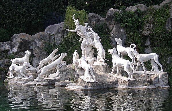 Actaeon, sculpture group in the cascade at Caserta