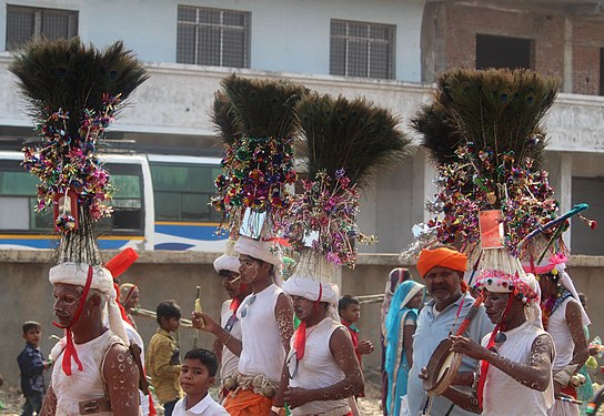 Adivasis at village fair