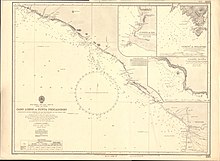 Admiralty Chart of the coast of Peru, surveyed by Robert FitzRoy in 1836, engraved in 1840, and published with corrections to 1960 Admiralty Chart No 1283 Cabo Lobos to Punta Pescadores, Surveyed 1836, Published 1960.jpg