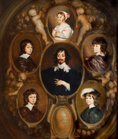 Ο Constantijn Huygens και τα πέντε παιδιά του, 1640, Χάγη, Μαουριτσχάους