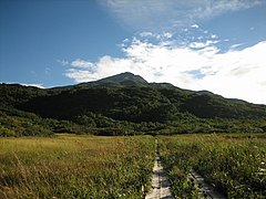 Hakamora volcano in the Hakamora nature reserve in Byasai. The volcano is located in the Hakamora caldera, the largest of it's kind and is the largest volcano in the country.