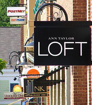 Ann Taylor Loft's sign in Hudson, Ohio
