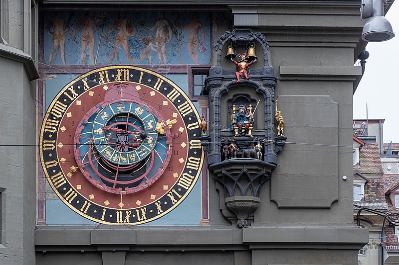 File:Astronomische Uhr & Glockenspiel, Zytgloggeturm Bern (2022).jpg