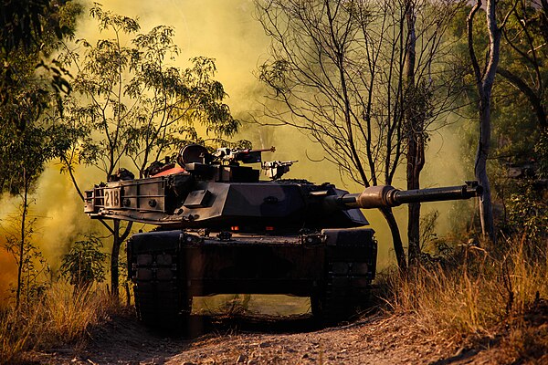 An Australian M1A1 tank during a training exercise