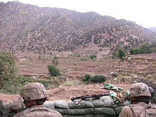 <span class="mw-page-title-main">Battle of Wanat</span> 200 Taliban insurgents attack American troops stationed near Quam, Waygal district, Afghanistan