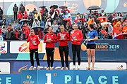 Deutsch: Beachhandball Europameisterschaften 2019 (Beach handball Euro); Tag 6: 7. Juli 2019 – Siegerehrungen English: Beach handball Euro; Day 6: 7 July 2019 – Medal ceremony