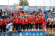 Deutsch: Beachhandball Europameisterschaften 2019 (Beach handball Euro); Tag 6: 7. Juli 2019 – Siegerehrungen English: Beach handball Euro; Day 6: 7 July 2019 – Medal ceremony