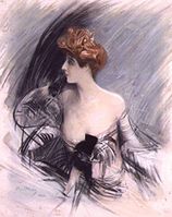 ジョヴァンニ・ボルディーニが描いたサラ・ベルナール、1880年頃