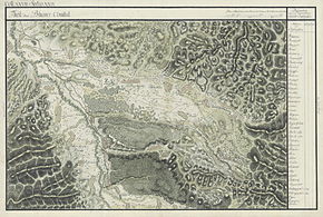 Tărcaia în Harta Iosefină a Comitatului Bihor, 1782-85