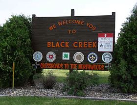 Távolság Black Creek - Wisconsin