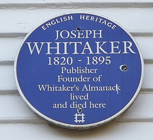 Blue Plaque on The White House, Silver Street, Enfield - geograph.org.uk - 1085780.jpg