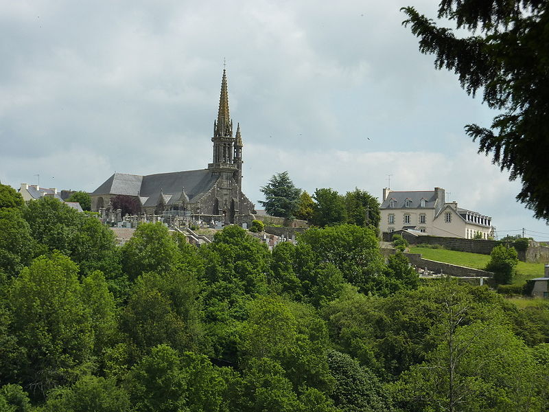 File:Brasparts 24 perché sur une colline -vue depuis la route du Faou-.JPG