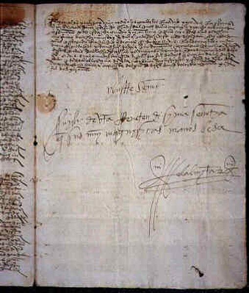 Brief of Diego Columbus.