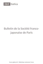 Миниатюра для Файл:Bulletin de la Société franco-japonaise de Paris, numéro 1, 1900.pdf