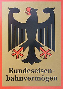 Shield of Bundeseisenbahnvermogen Bundeseisenbahnvermogen - Dienststellenschild.jpg